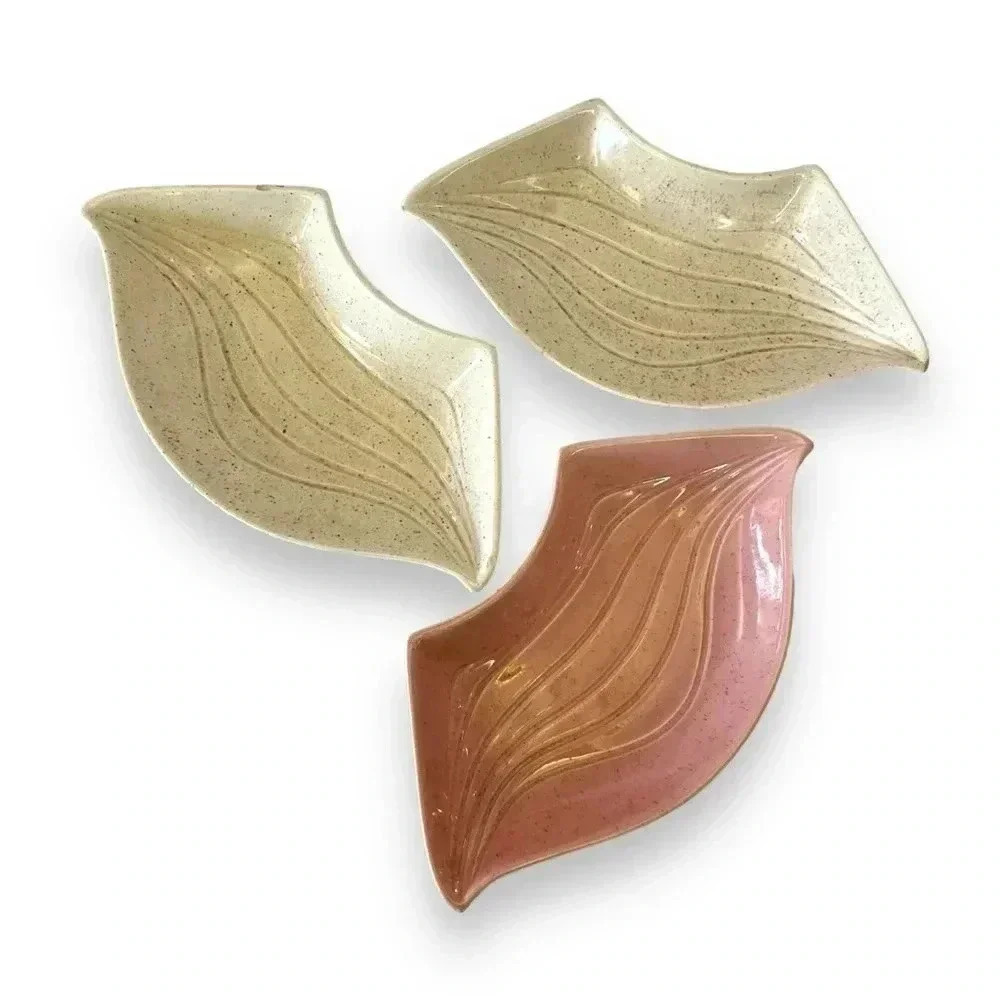 Vintage MCM Veggie Chip and Dip Party Tray Replacement Set Of 3